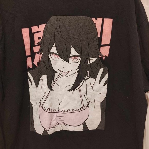 Bad Habits Anime Goth Elf Girl T Shirt Mens XL XLarge Graphic Art Short Sleeve - Picture 2 of 5